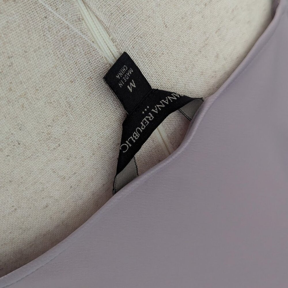 NWT Banana Republic Lavender V-neck Midi Length Slip Dress - Picture 11 of 13